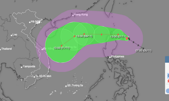 Bão Yinxing dự báo đi vào Biển Đông, chuyên gia nhận định 