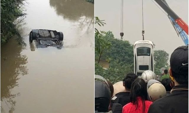 Vụ ô tô rơi xuống kênh ở Hà Tĩnh: Xác định danh tính 2 người tử vong 