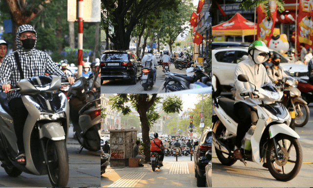 Loạt tài xế ngậm ngùi nhận mức phạt 5 triệu đồng vì đi xe máy lên vỉa hè