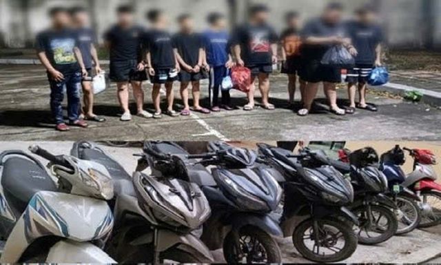 Bắt giữ nhóm đối tượng mang hung khí gây rối, tấn công người đi đường
