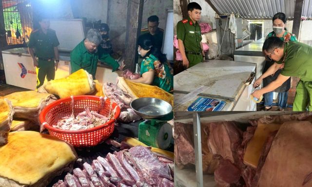 Tiêu hủy gần 800kg thịt heo ôi thiu, nhiễm dịch tả lợn châu Phi 