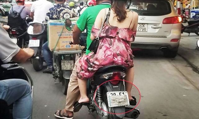 Che biển số xe máy bị phạt bao nhiêu tiền?