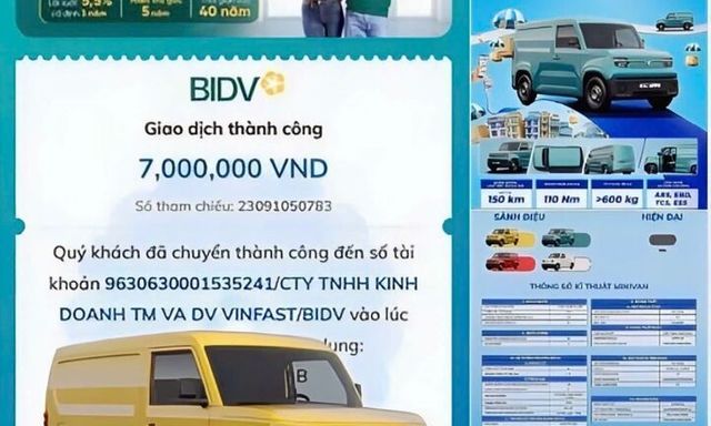 Khách hàng Việt háo hức khoe “bấm nút” chốt cọc sớm VinFast EC Van
