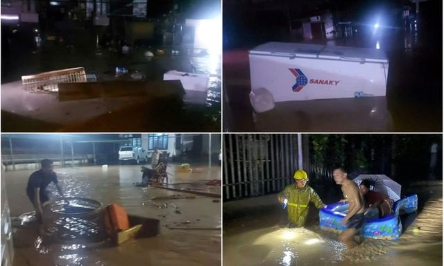 Clip: Nước lũ cuồn cuộn ở Nghệ An, cuốn trôi nhiều ngôi nhà dân và tài sản 