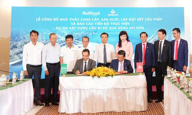 Nutifood công bố nhà thầu cung cấp, sản xuất và lắp đặt kết cấu thép cho dự án cầu đi bộ qua sông Sài Gòn