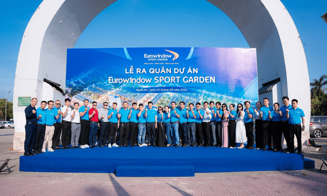 Nghệ An: Hàng trăm “chiến binh” khí thế ra quân dự án khu đô thị siêu cao cấp Eurowindow Sport Garden 