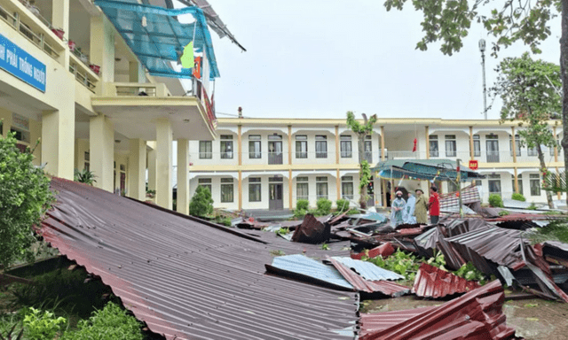 Hơn 1.000 cơ sở giáo dục bị thiệt hại do bão số 10 Bualoi, thiệt hại hàng trăm tỉ đồng