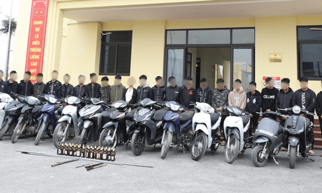 Triệu tập 27 thanh thiếu niên dùng hung khí 