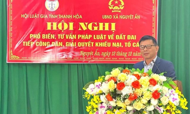Hội Luật gia Thanh Hóa tăng cường phổ biến pháp luật, tiếp công dân tại cơ sở