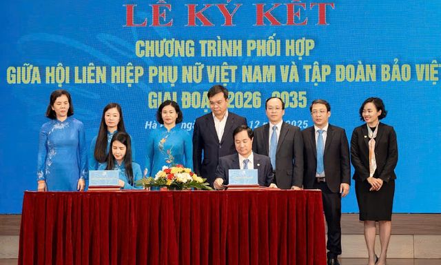 Hội Liên hiệp Phụ nữ Việt Nam và Tập đoàn Bảo Việt ký kết chương trình phối hợp giai đoạn 2026 – 2035