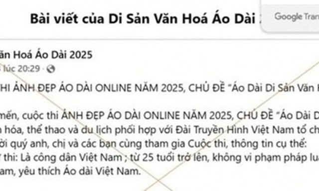 Một người phụ nữ bị lừa 7,6 tỷ đồng từ cuộc thi ảnh đẹp áo dài trên mạng
