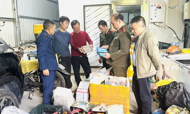 Phát hiện hơn 1,2 tấn thực phẩm đông lạnh không rõ nguồn gốc, quá hạn sử dụng