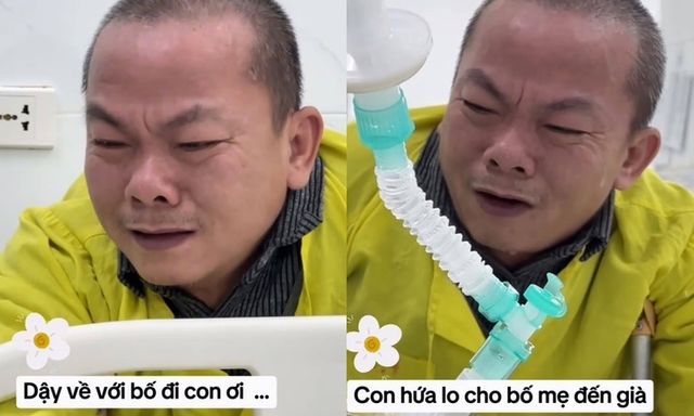 Người cha chống nạng, bật khóc nói lời tiễn biệt con trai trước ca hiến tạng 