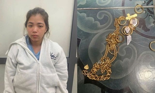 Võ Thị Nga Mi bị bắt, công an thu giữ tang vật 2 sợi dây chuyên và 12 nhẫn vàng