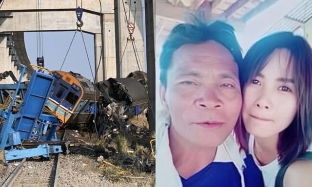 Vụ cần cẩu đổ sập vào đoàn tàu đang chạy ở Thái Lan: Cô gái tử vong thương tâm khi đang về chịu tang cha