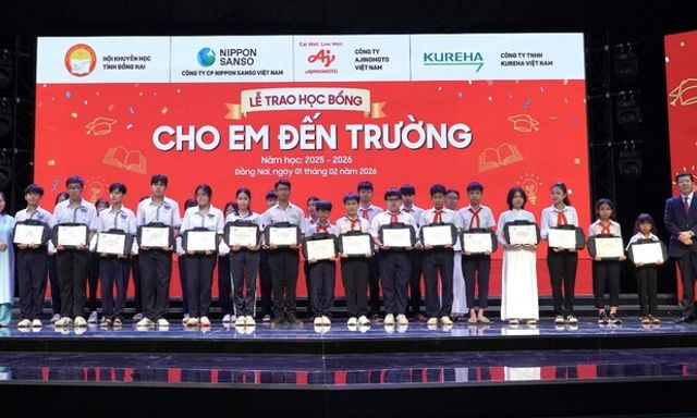 Học bổng “Cho em đến trường” đồng hành cùng học sinh Đồng Nai trong năm thứ 22