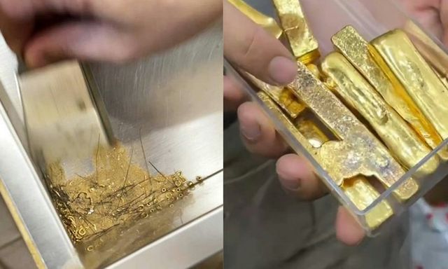 Thu gom bụi bẩn ở tiệm vàng, chủ tiệm thu về 1,7kg bột vàng, trị giá hơn 7,4 tỷ đồng
