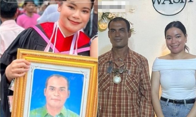 Gặp người lạ giống hệt người cha quá cố trong đám cưới, cô dâu òa khóc nức nở