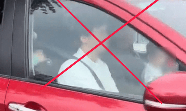 Vụ người đàn ông vừa lái ô tô vừa ôm trẻ trong lòng: 