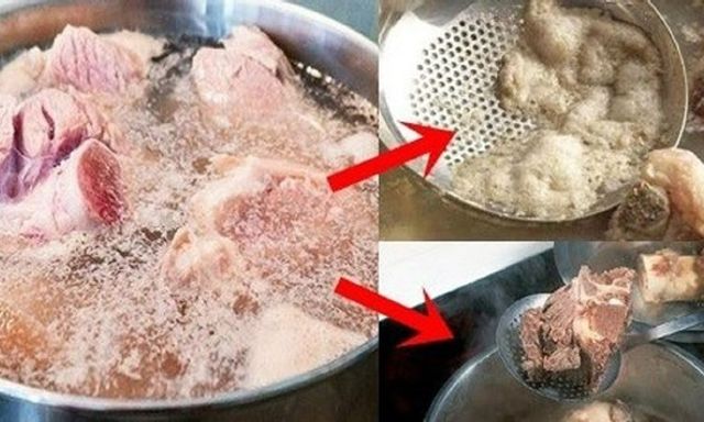 Lý do canh xương nấu thường nổi bọt