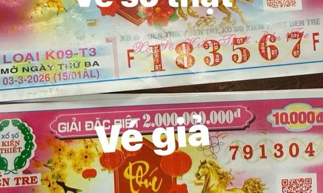 Nam thanh niên ở Tây Ninh dùng vé số giả lừa người bán dạo