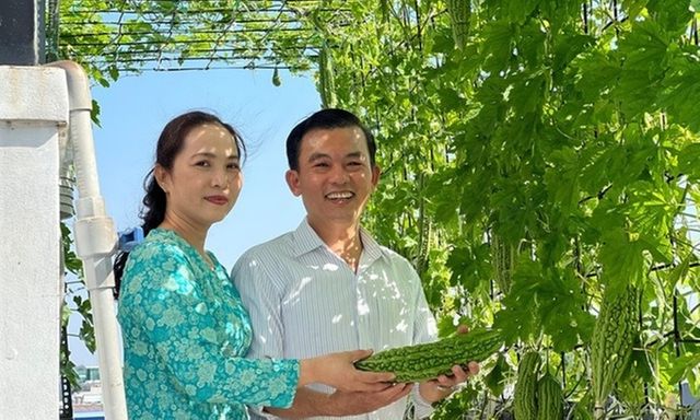 Người đàn ông TP.HCM biến sân thượng thành 