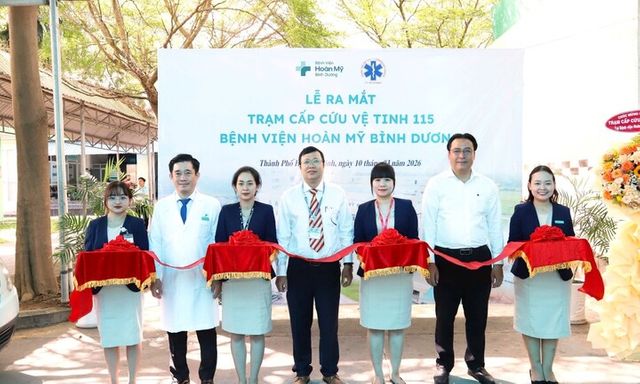 Bệnh viện Hoàn Mỹ Bình Dương ra mắt Trạm Cấp cứu Vệ tinh 115