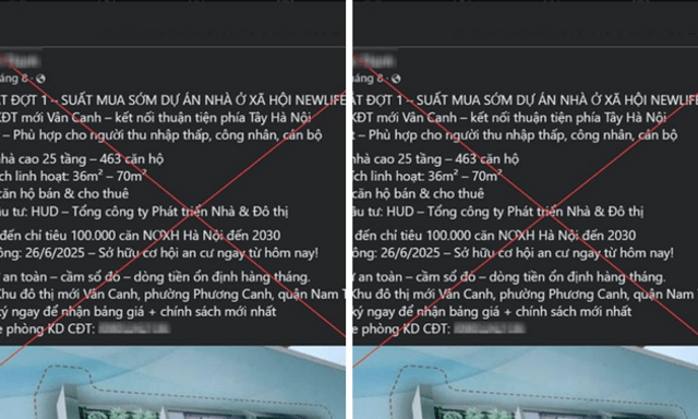 Xử phạt 2 trường hợp rao bán “suất ngoại giao” nhà ở xã hội trên mạng xã hội