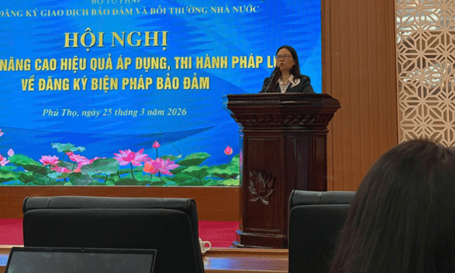 Tập huấn nâng cao hiệu quả áp dụng, thi hành pháp luật về đăng ký biện pháp bảo đảm