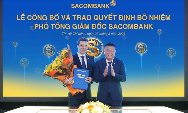SACOMBANK bổ nhiệm ông Loic Faussier làm Phó Tổng Giám đốc, tăng cường năng lực quản trị rủi ro