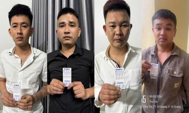 Danh tính 5 đối tượng phạm tội về ma túy ở Hà Tĩnh