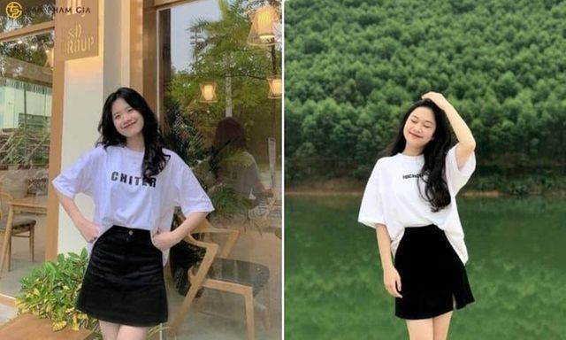 Công thức mix đồ với áo thun dài tay