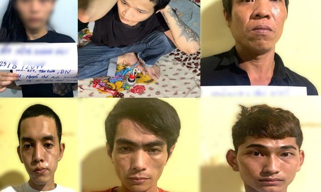 Bắt quả tang 6 nam, 1 nữ 