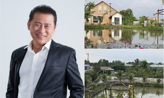 Cận cảnh nhà vườn 3.000m2 xanh mướt của “ông hoàng nhạc đỏ” Tạ Minh Tâm