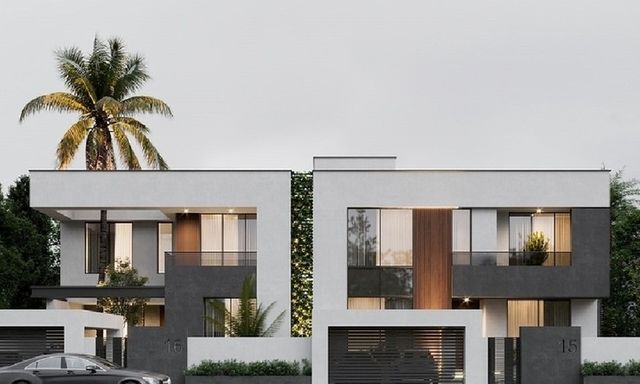 Mẫu biệt thự song lập 2 tầng đẹp