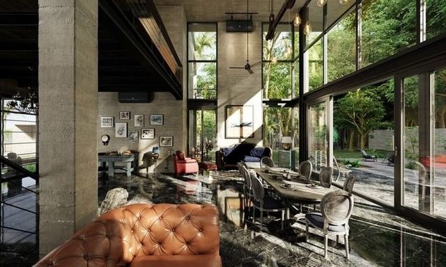 Các mẫu thiết kế biệt thự thông tầng hiện đại