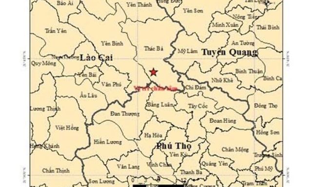 Xảy ra động đất 3 độ richter ở xã Thác Bà, Lào Cai