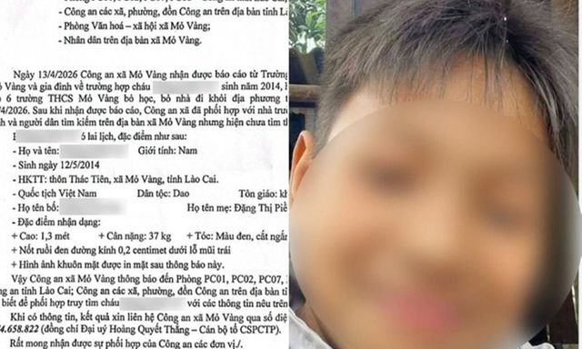 Vụ nam sinh mất tích rồi phát hiện tử vong: Người bố bị tạm giữ hình sự