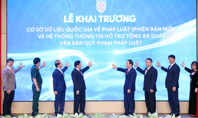 Khai trương phiên bản mới Cơ sở dữ liệu quốc gia về pháp luật