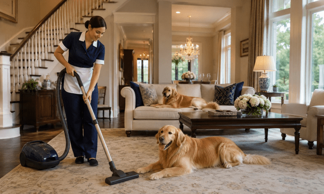 Một gia đình tuyển người giúp việc trông biệt thự, dắt chó đi dạo, mức lương 1,8 tỷ đồng
