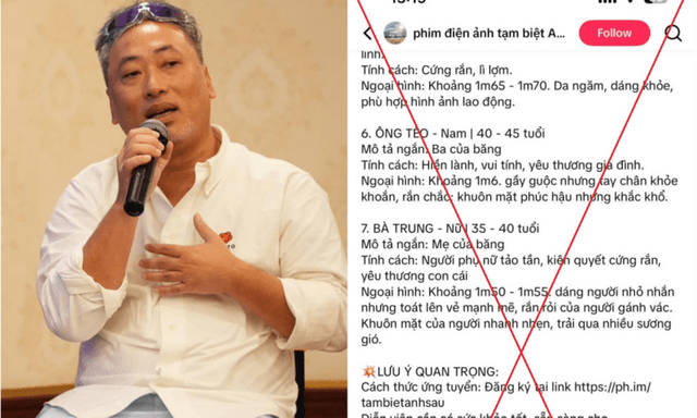 Đạo diễn Nguyễn Quang Dũng bác thông tin liên quan đến dự án phim Tạm biệt anh Sâu