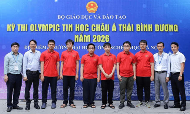 Việt Nam giành 6 Huy chương Vàng, Bạc tại Olympic Tin học Châu Á Thái Bình Dương 2026