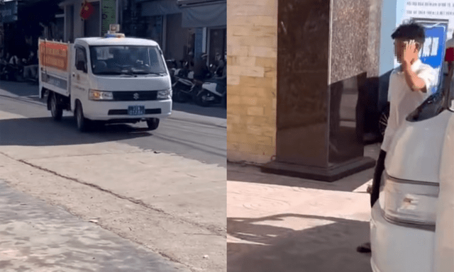 Nam sinh ngủ quên trong ngày thi lớp 10, được công an dùng xe chuyên dụng đến tận nhà đón