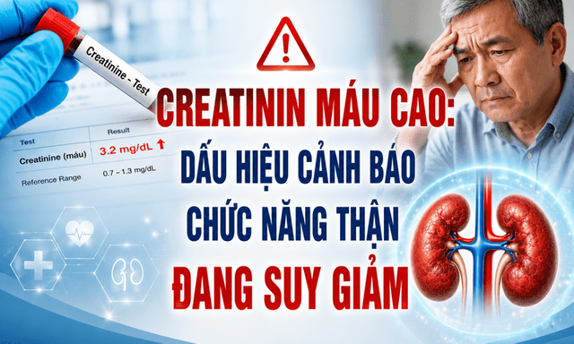 Creatinin máu cao: Dấu hiệu cảnh báo chức năng thận đang suy giảm