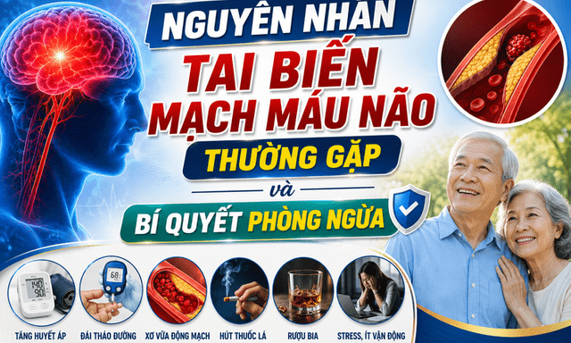 Nguyên nhân tai biến mạch máu não thường gặp và bí quyết phòng ngừa