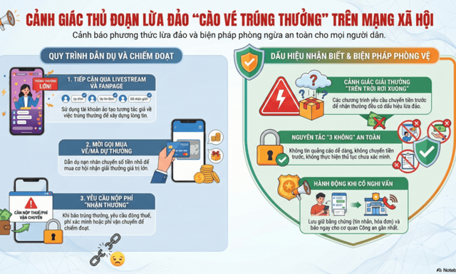 Công an cảnh báo thủ đoạn lừa đảo cào vé trúng thưởng trên mạng