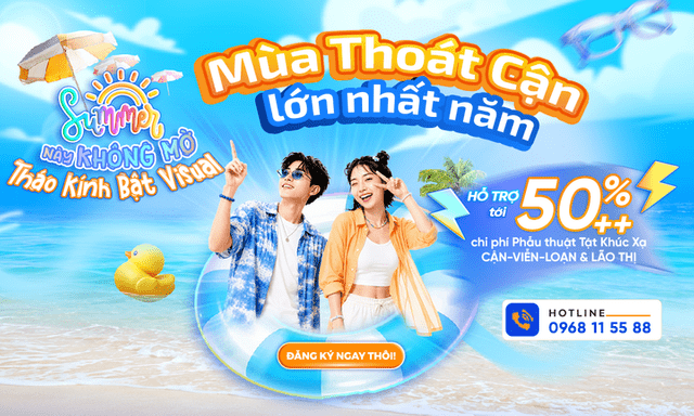 Đừng để vài đi-ốp cản bước tương lai: DND ưu đãi mổ cận tới 50%