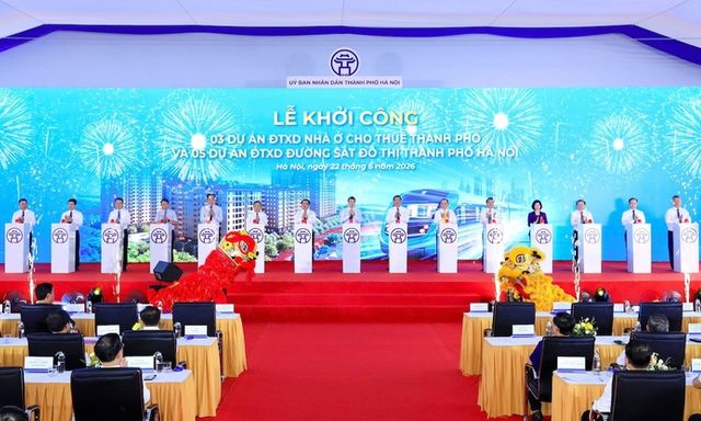 Hà Nội: Đồng loạt khởi công 5 tuyến đường sắt đô thị và 3 dự án nhà ở cho thuê 