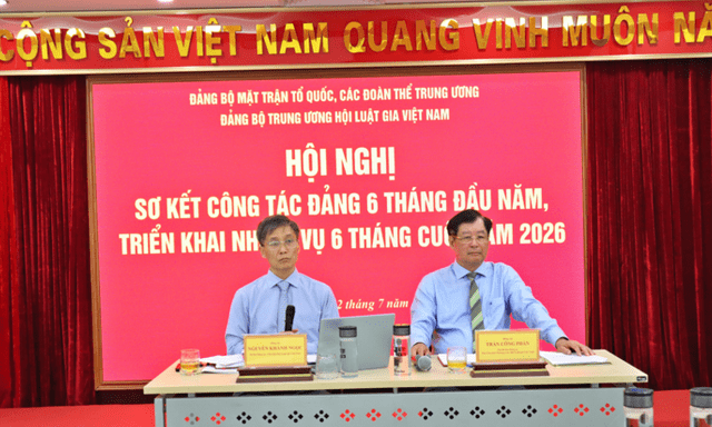 Đảng bộ Trung ương Hội Luật gia Việt Nam sơ kết công tác Đảng 6 tháng đầu năm