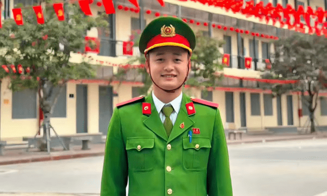 Trung úy Công an dũng cảm cứu 2 người gặp nạn ở hồ công viên tại Phú Thọ